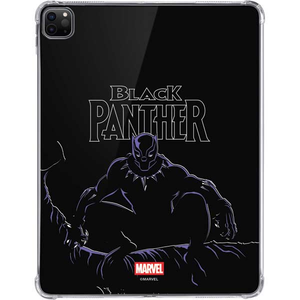 Marvel Black Panther Night Time Watch iPad Pro 11in (2024) Clear Case