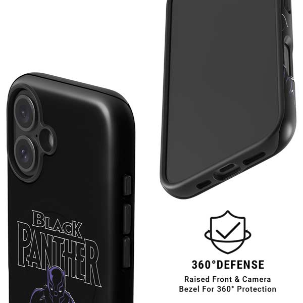 Marvel Black Panther Night Time Watch iPhone 16 Magsafe Impact Case