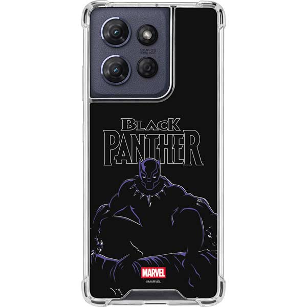 Marvel Black Panther Night Time Watch Moto G Play 5G (2025) Clear Case