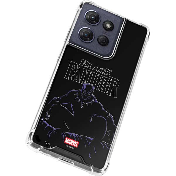 Marvel Black Panther Night Time Watch Moto G Play 5G (2025) Clear Case