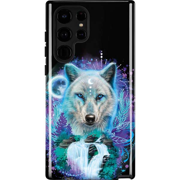 Night Wolf by Sheena Pike Galaxy Cases