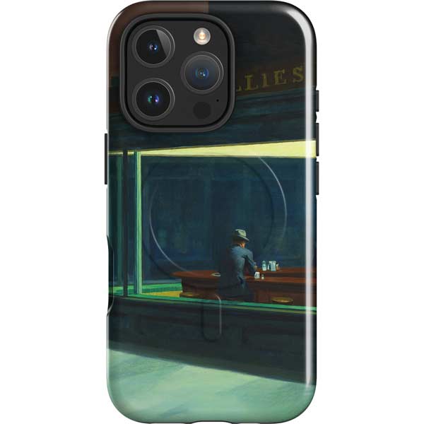 Edward Hopper Nighthawks 1942 iPhone 16 Pro Max Magsafe Impact Case