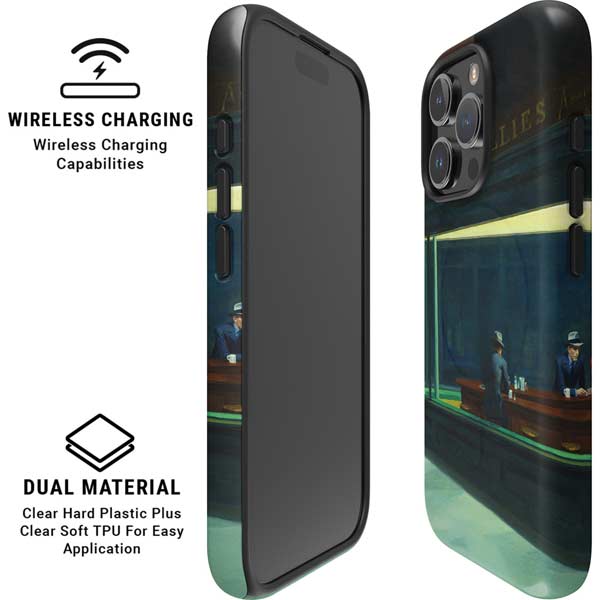 Edward Hopper Nighthawks 1942 iPhone 16 Pro Max Magsafe Impact Case