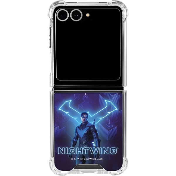DC Comics Gotham Knights Nightwing Galaxy Z Flip7 Clear Case