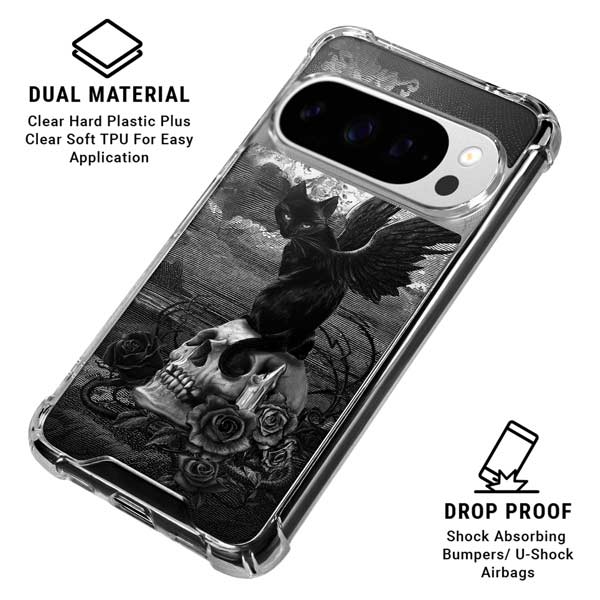 Alchemy Nine Lives of Poe Google Pixel 10 Pro XL Clear Case