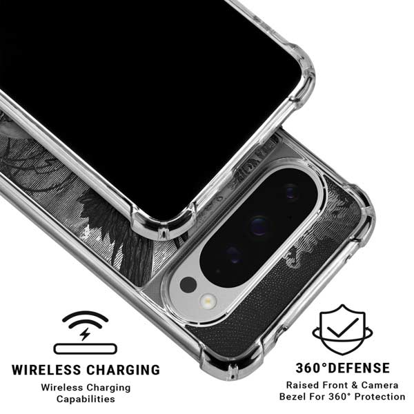 Alchemy Nine Lives of Poe Google Pixel 10 Pro XL Clear Case