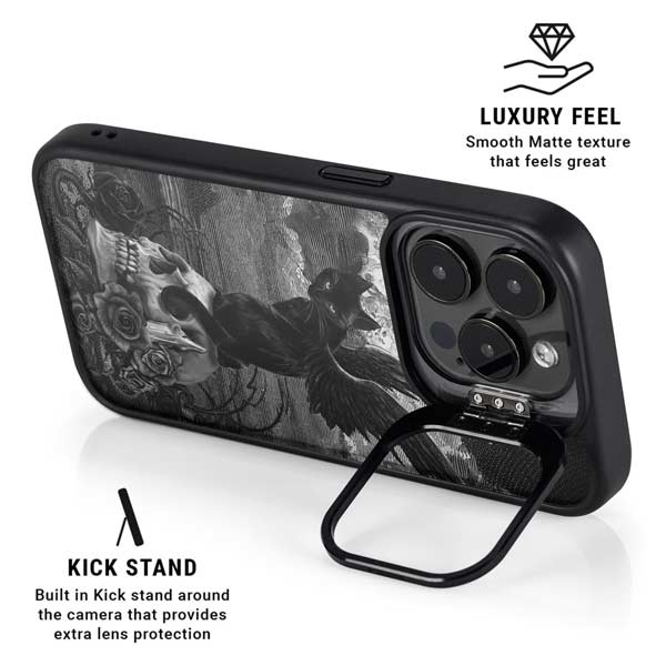 Alchemy Nine Lives of Poe iPhone 14 Pro Max Kickstand Case