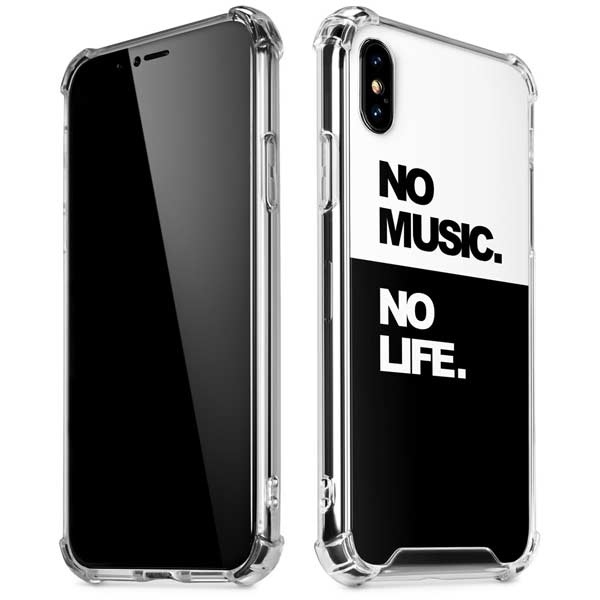 No Music No Life iPhone X/XS Clear Case