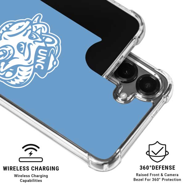 University of North Carolina Mascot Galaxy S26 Clear Case
