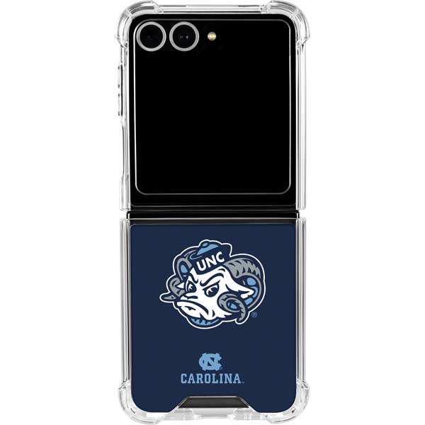 University of North Carolina Tar Heels Icon Galaxy Z Flip7 Clear Case