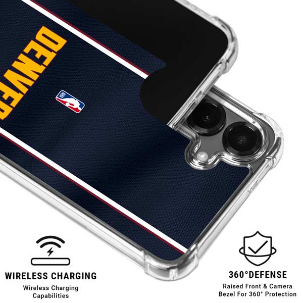 NBA Denver Nuggets Jersey Galaxy S26 Clear Case
