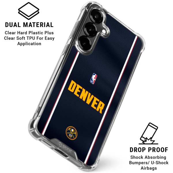 NBA Denver Nuggets Jersey Galaxy S26 Clear Case