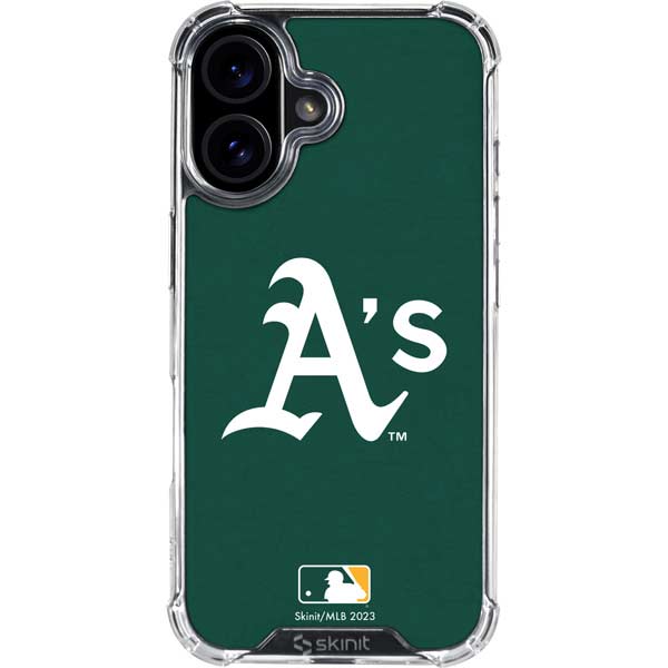 MLB Oakland Athletics - Solid Distressed iPhone 17 Clear Case