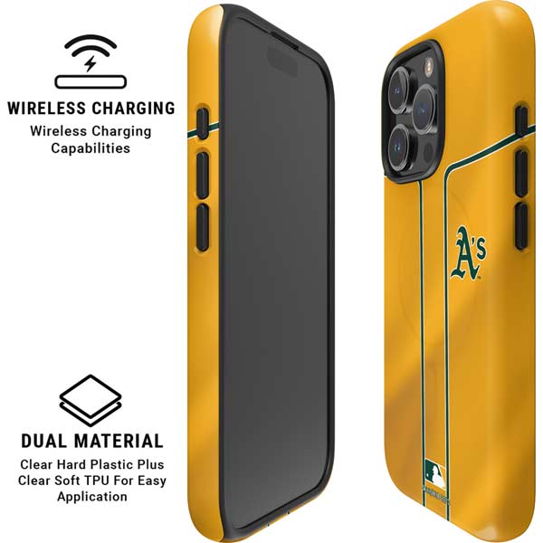 MLB Oakland Athletics Alternate Jersey iPhone 16 Pro Magsafe Impact Case