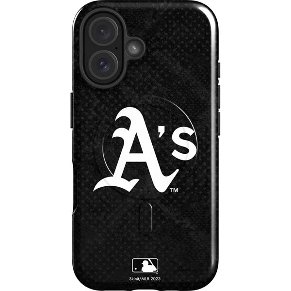 MLB Oakland Athletics Dark Wash iPhone 16 Magsafe Impact Case