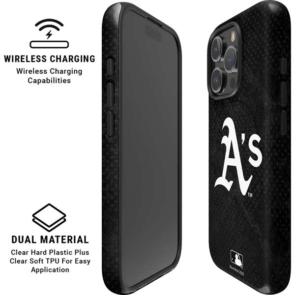 MLB Oakland Athletics Dark Wash iPhone 16 Pro Magsafe Impact Case