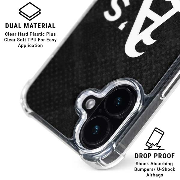 MLB Oakland Athletics Dark Wash iPhone 17 Clear Case