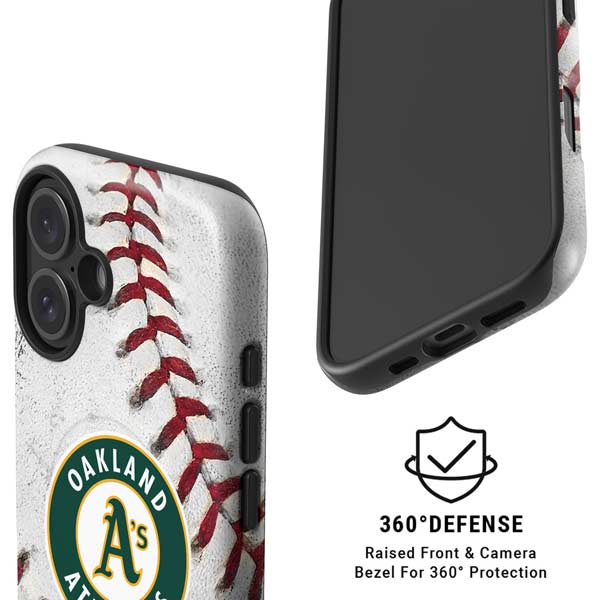 MLB Oakland Athletics Game Ball iPhone 16 Magsafe Impact Case