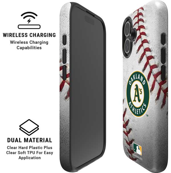 MLB Oakland Athletics Game Ball iPhone 16 Magsafe Impact Case