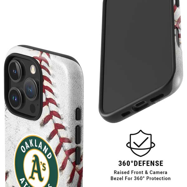 MLB Oakland Athletics Game Ball iPhone 16 Pro Magsafe Impact Case