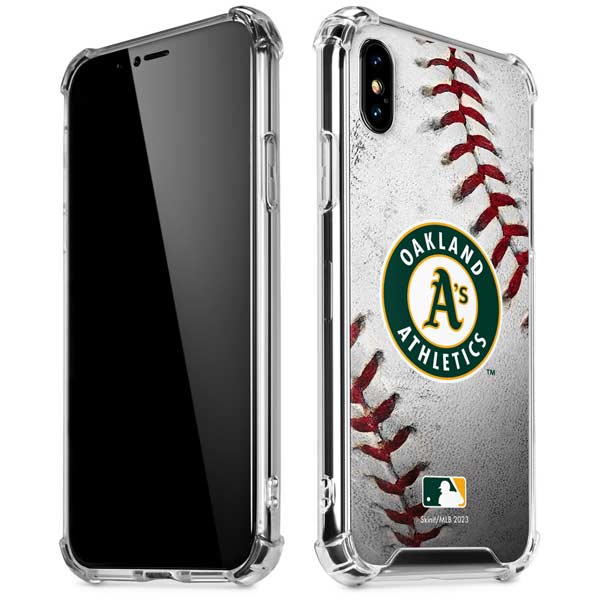 MLB Oakland Athletics Game Ball iPhone X/XS Clear Case