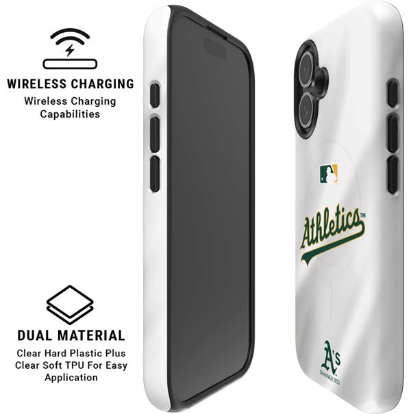 MLB Oakland Athletics Home Jersey iPhone 16 Magsafe Impact Case