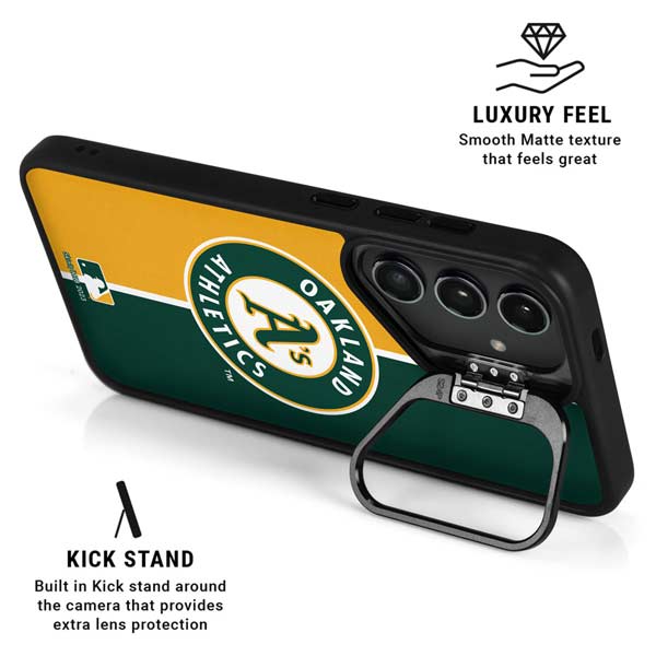 MLB Oakland Athletics Split Galaxy S26 Ultra Kickstand Case