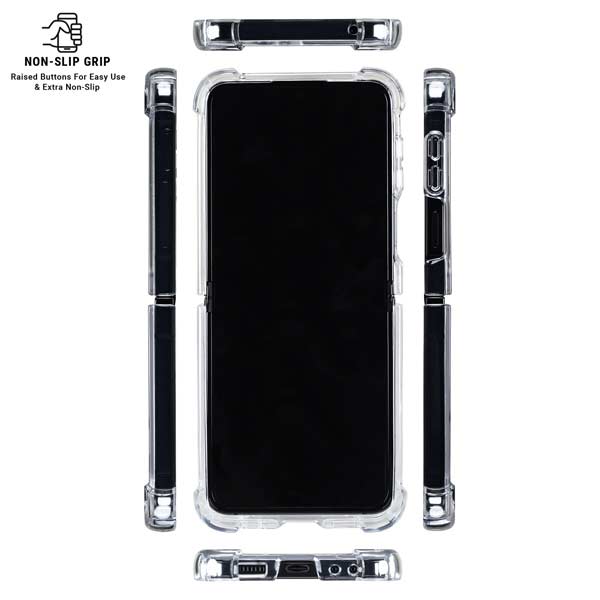 MLB Oakland Athletics Split Galaxy Z Flip7 Clear Case