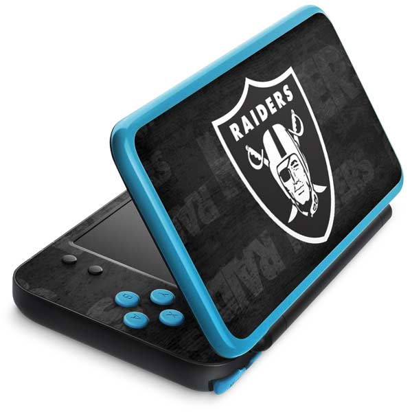 NFL Las Vegas Raiders Black & White Nintendo Skins