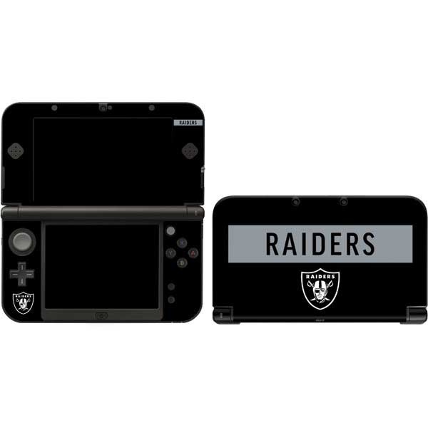 NFL Las Vegas Raiders Black Performance Series Nintendo Skins