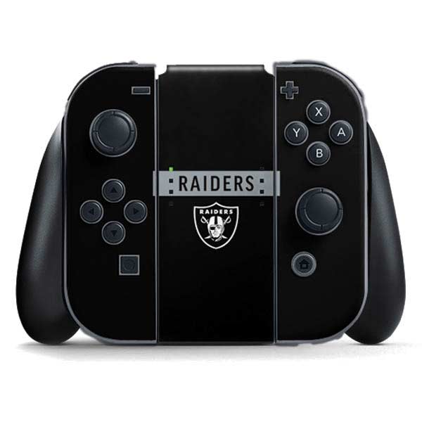 NFL Las Vegas Raiders Black Performance Series Nintendo Skins