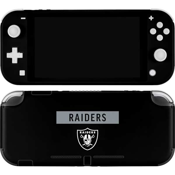 NFL Las Vegas Raiders Black Performance Series Nintendo Skins