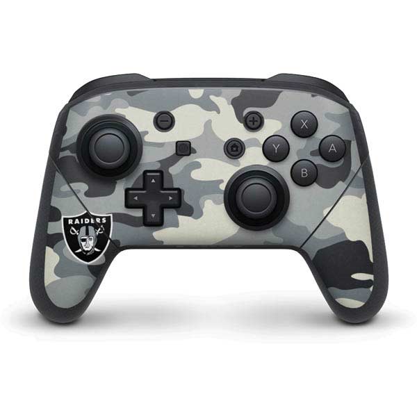 NFL Las Vegas Raiders Camo Nintendo Skins