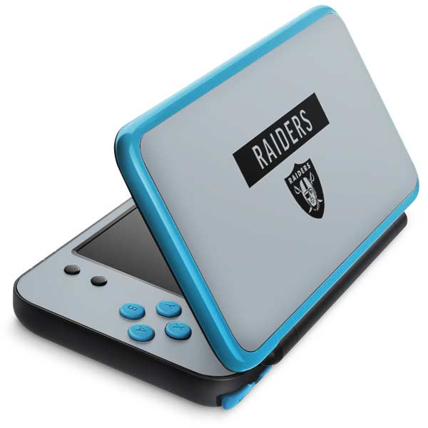 NFL Las Vegas Raiders Silver Performance Series Nintendo Skins