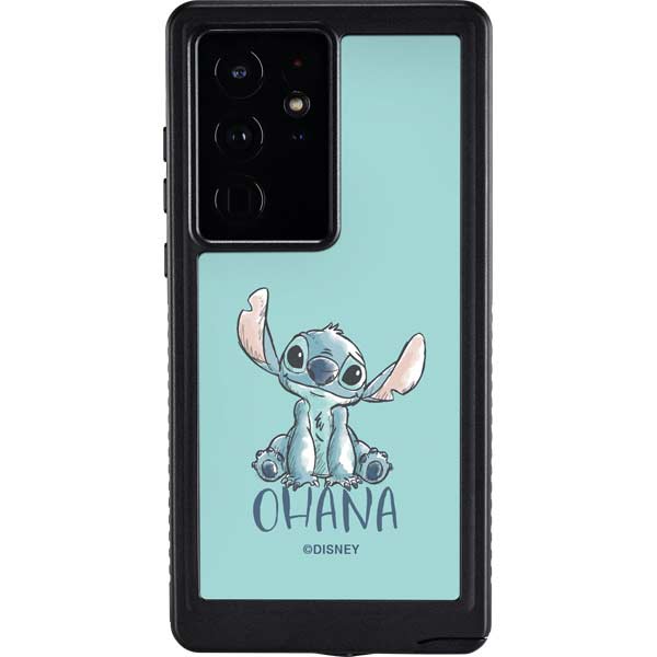 Disney Lilo and Stitch Ohana Galaxy S24 Ultra Waterproof Case