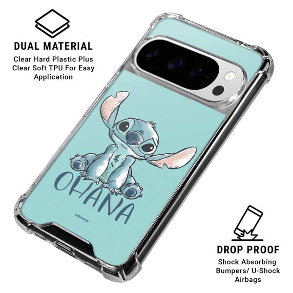 Disney Lilo and Stitch Ohana Google Pixel 10 Pro XL Clear Case