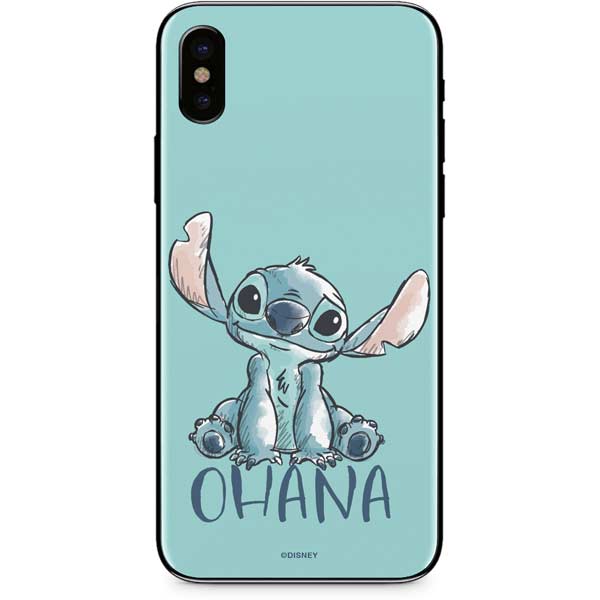 Disney Lilo and Stitch Ohana iPhone XS Skin