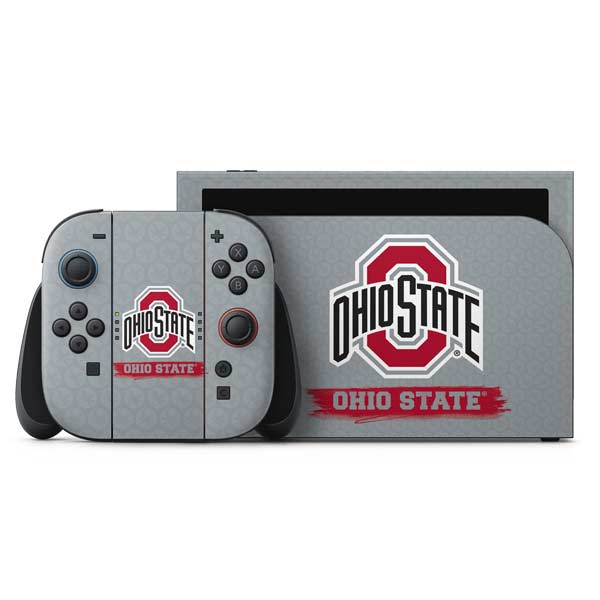Ohio State University Distressed Logo Nintendo Switch 2 (2025) with Joy-Con Skin