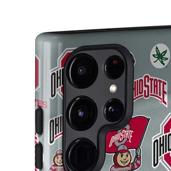 Ohio State University Pattern Galaxy S25 Ultra Impact Case