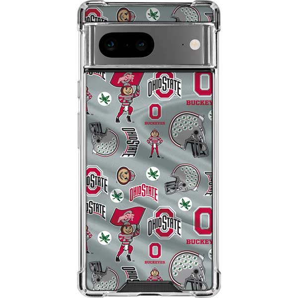 Ohio State University Pattern Google Pixel 8 Clear Case
