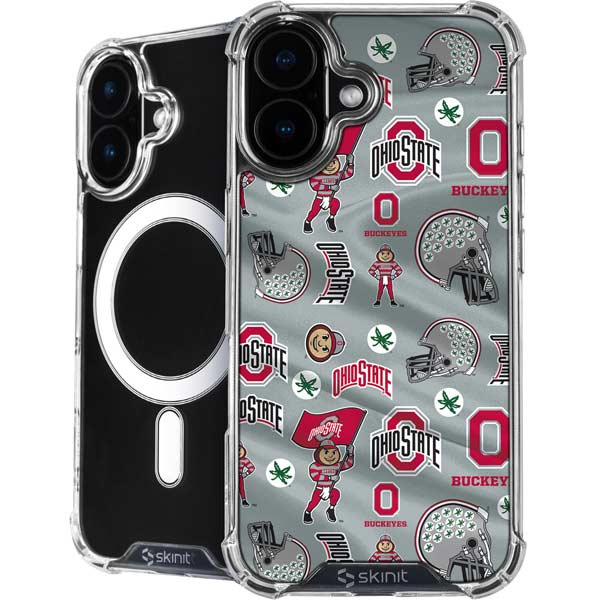 Ohio State University Pattern iPhone 16 MagSafe Case