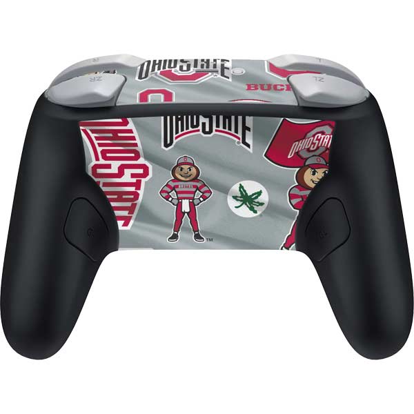 Ohio State University Pattern Nintendo Switch 2 (2025) Pro Controller Skin