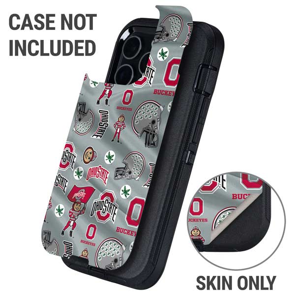 Ohio State University Pattern Otterbox Defender iPhone Skin