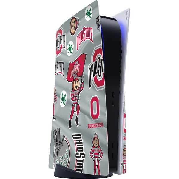 Ohio State University Pattern PlayStation PS5 Skins