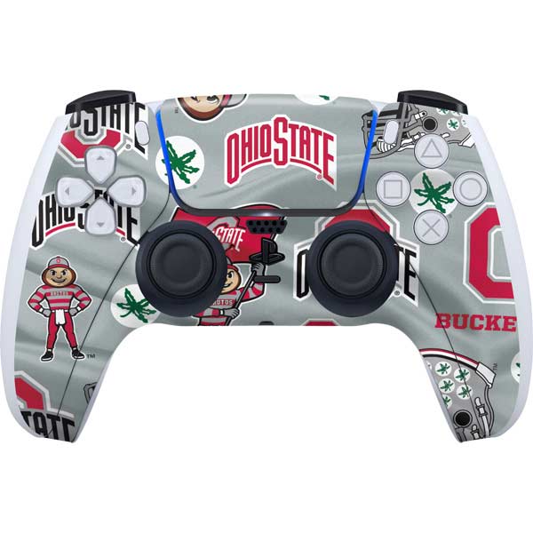 Ohio State University Pattern PlayStation PS5 Skins