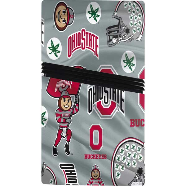 Ohio State University Pattern PS5 Pro Console & Controller Skins | Skinit