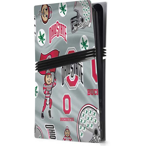 Ohio State University Pattern PlayStation PS5 Skins