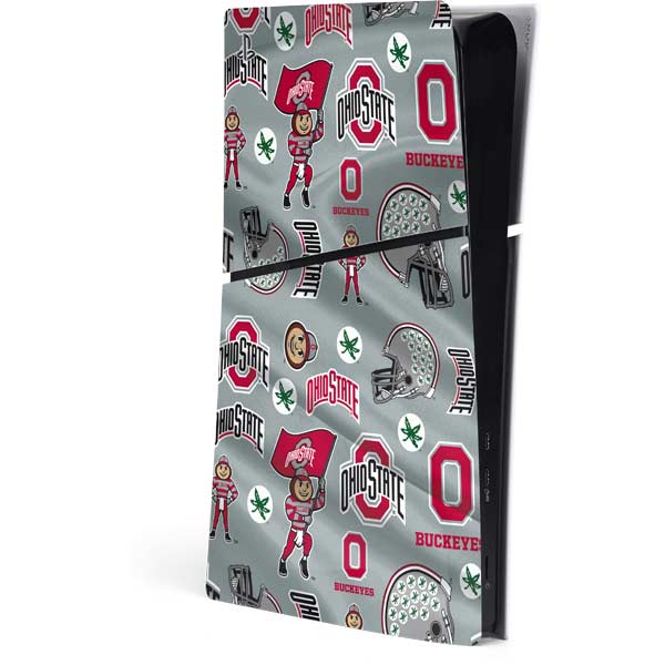 Ohio State University Pattern PlayStation PS5 Skins