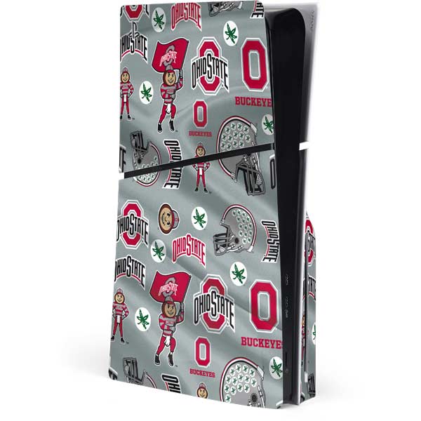 Ohio State University Pattern PlayStation PS5 Skins