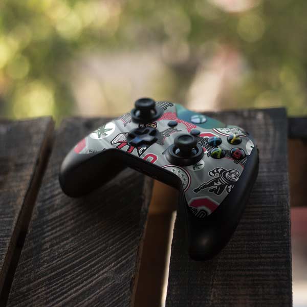 Ohio State University Pattern Xbox One Controller Skin